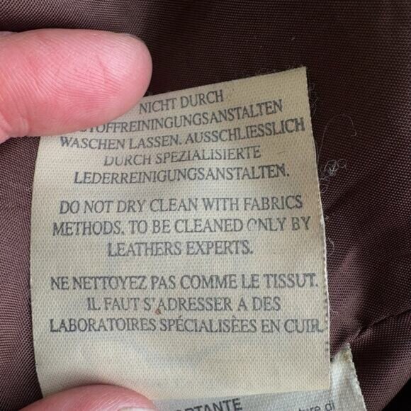 JOSEPH Brown Sueded Leather Biker Aviator Jacket - Picture 12 of 12